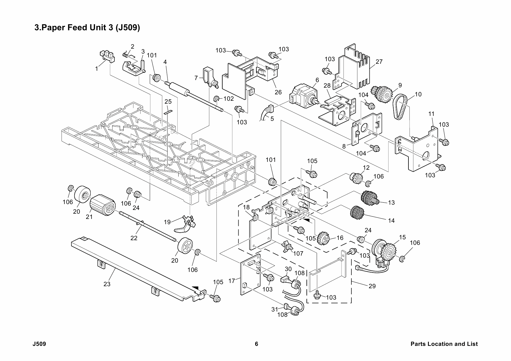 RICOH Options J509 Paper-Feed-Unit-TK2000 Parts Catalog PDF download-3 RICOH Options J509 Paper-Feed-Unit-TK2000 Parts Catalog PDF download-3